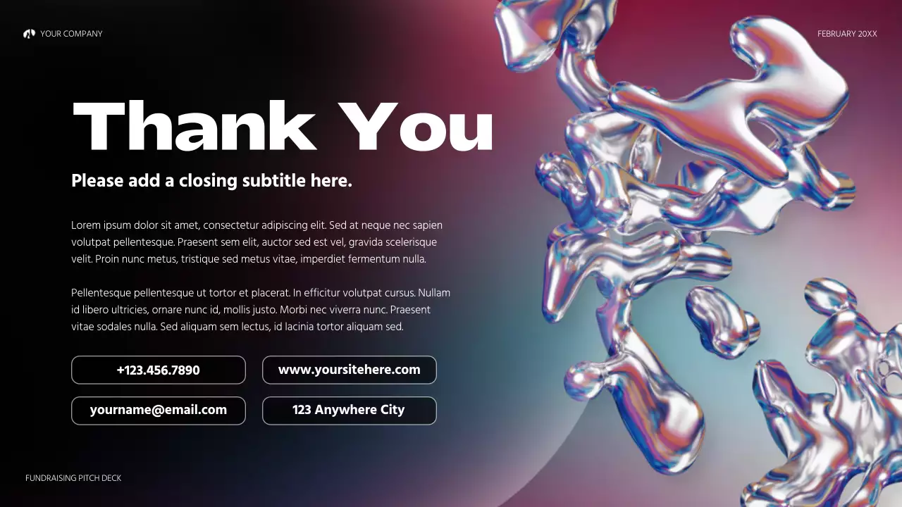 Black Futuristic Startup Pitch Presentation