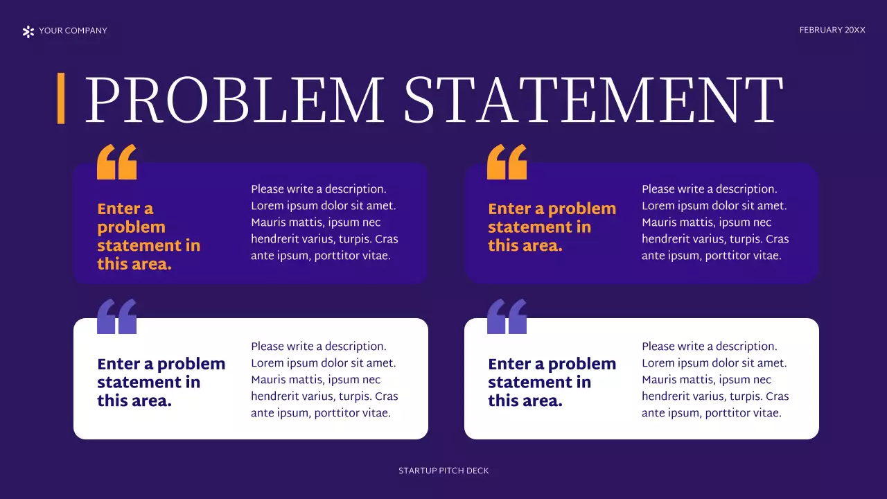 Purple Modern Startup Pitch Presentation