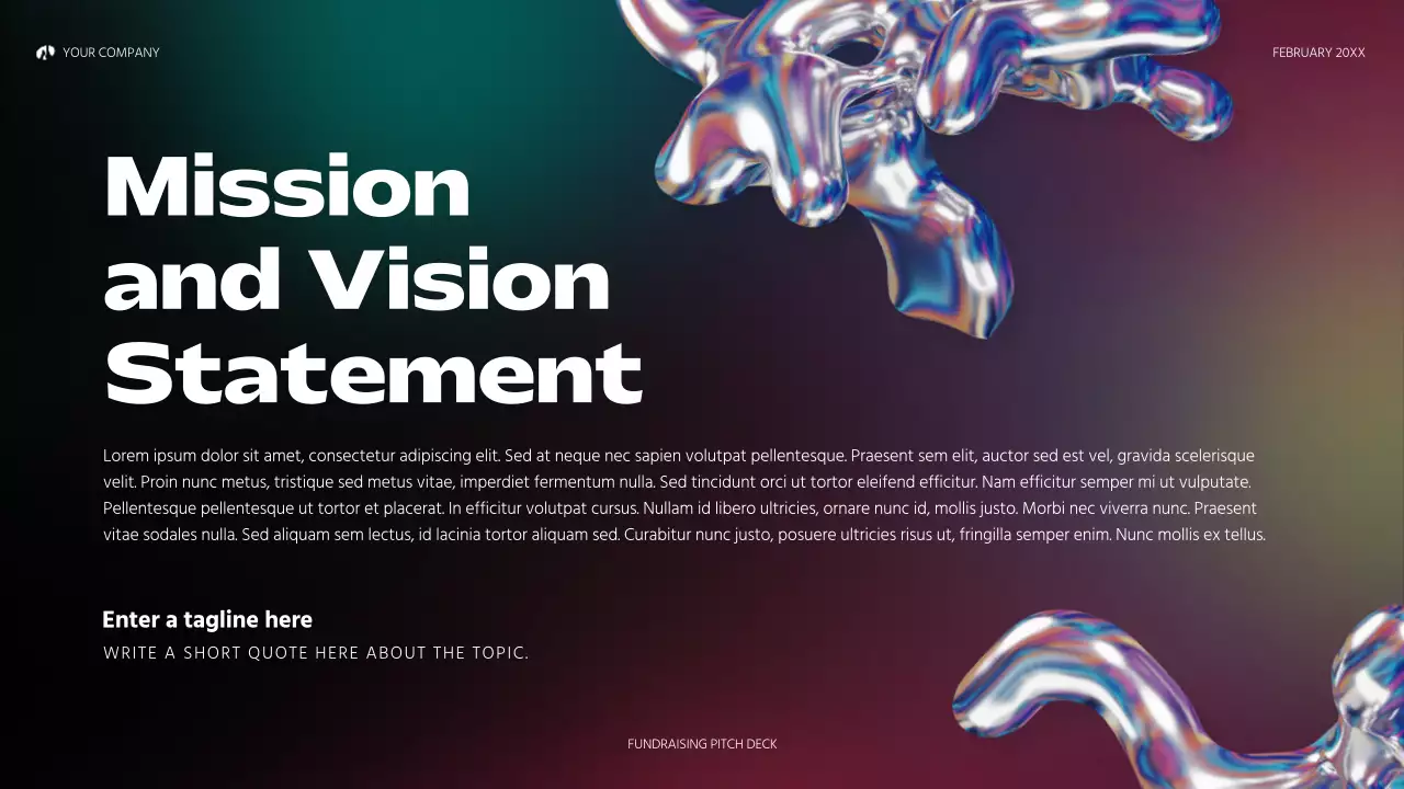 Black Futuristic Startup Pitch Presentation