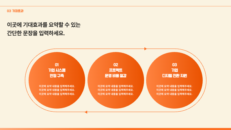 주황 모던 제안서 기획