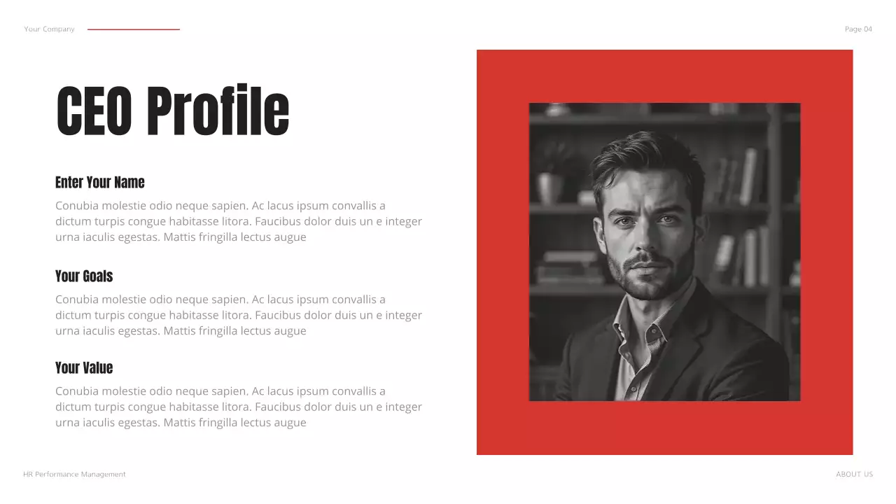 Red Modern HR Management Presentation