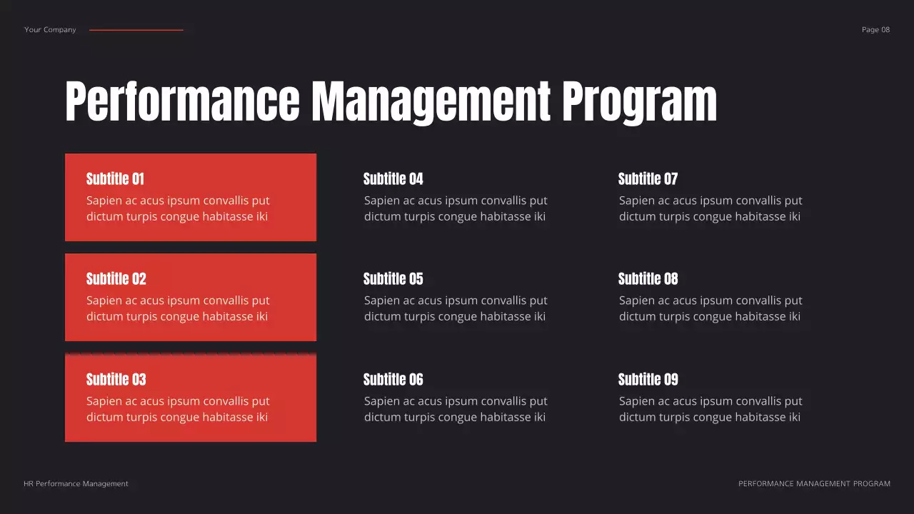 Red Modern HR Management Presentation