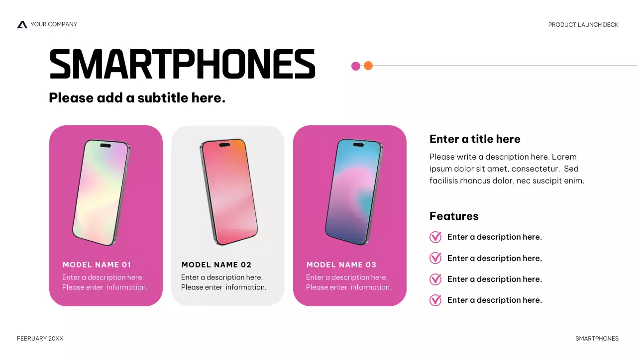 Navy Modern Product Launch Presentation