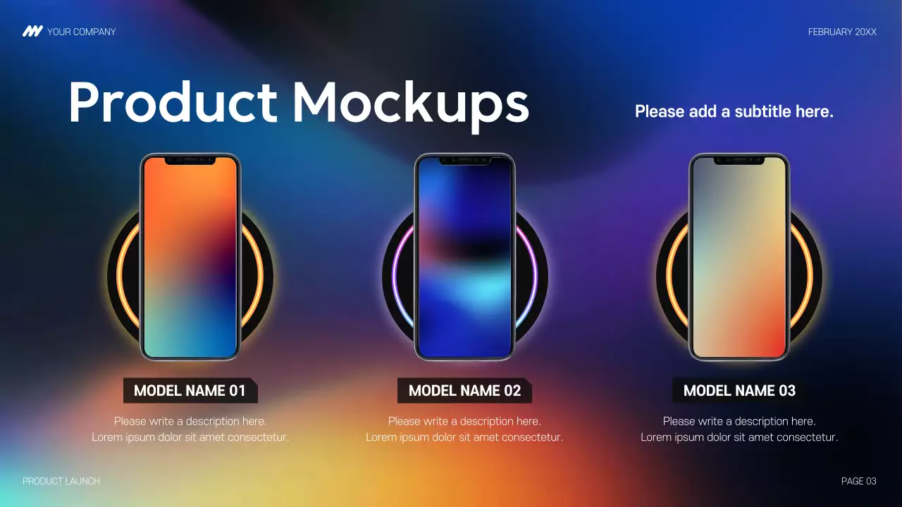 Colorful Modern Product Launch Presentation