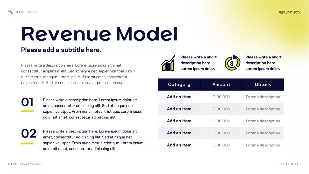 Navy Modern Startup Pitch Promotion Presentation
