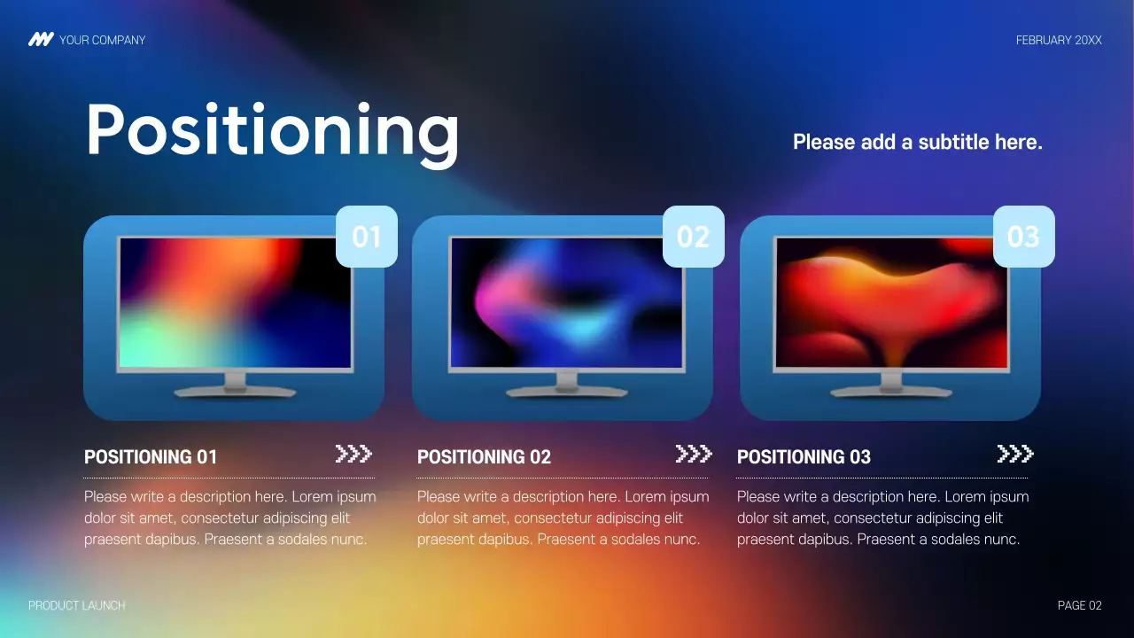 Colorful Modern Product Launch Presentation