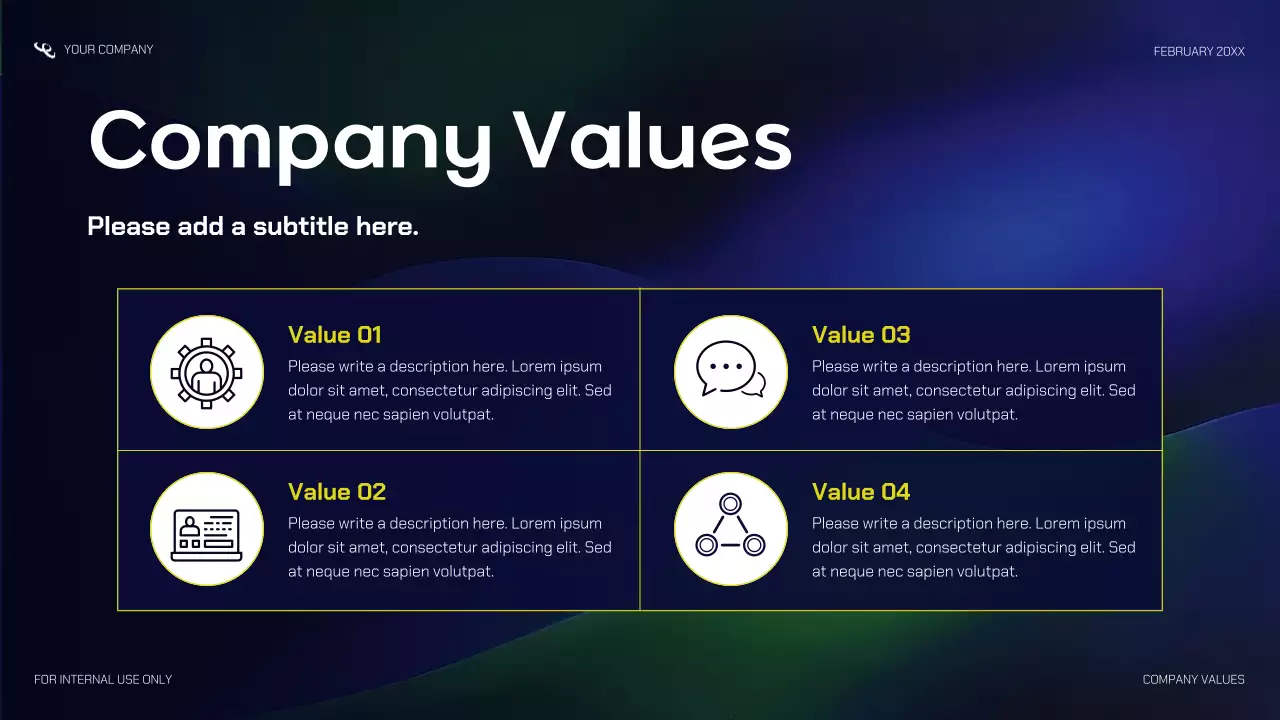 Navy Modern Startup Pitch Promotion Presentation