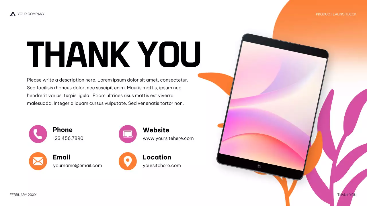 Navy Modern Product Launch Presentation