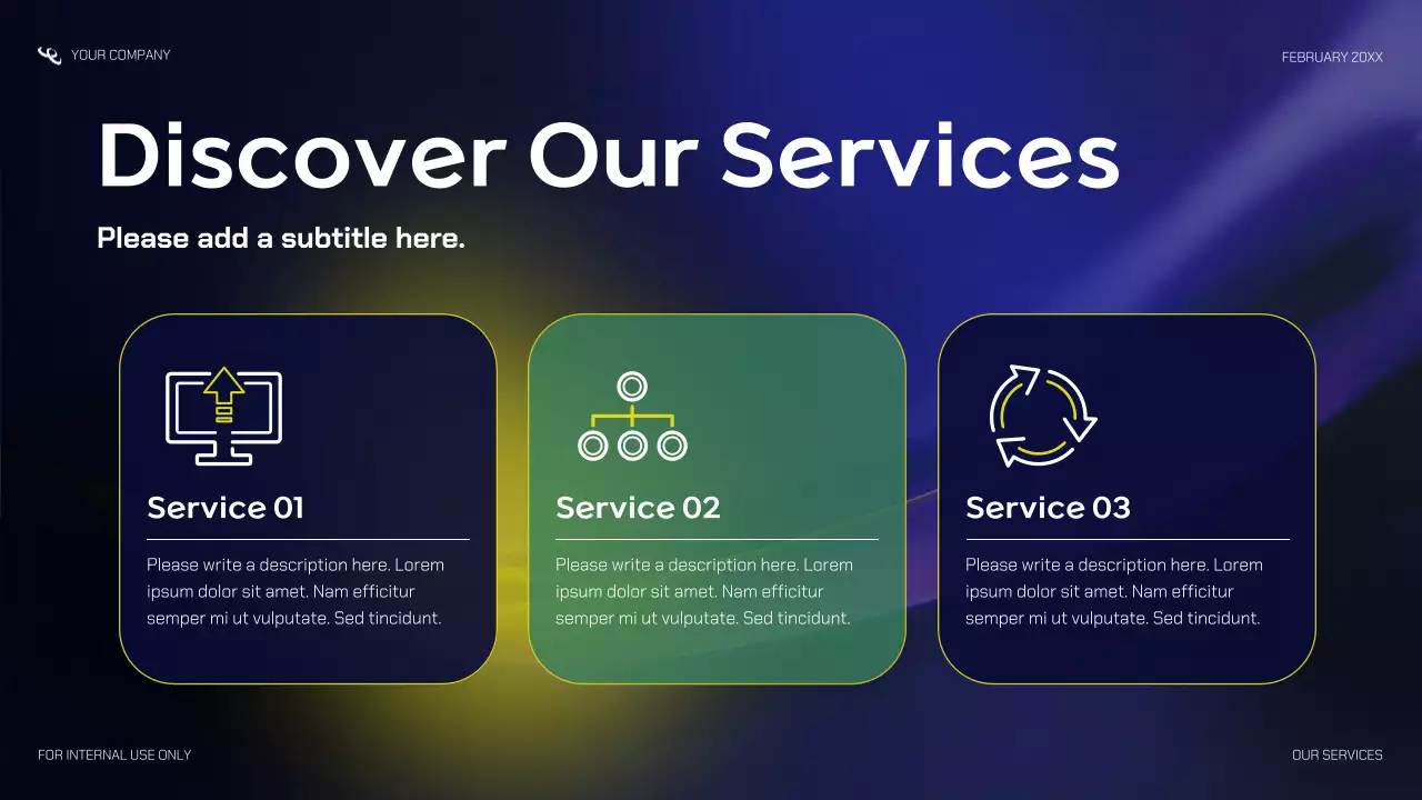 Navy Modern Startup Pitch Promotion Presentation