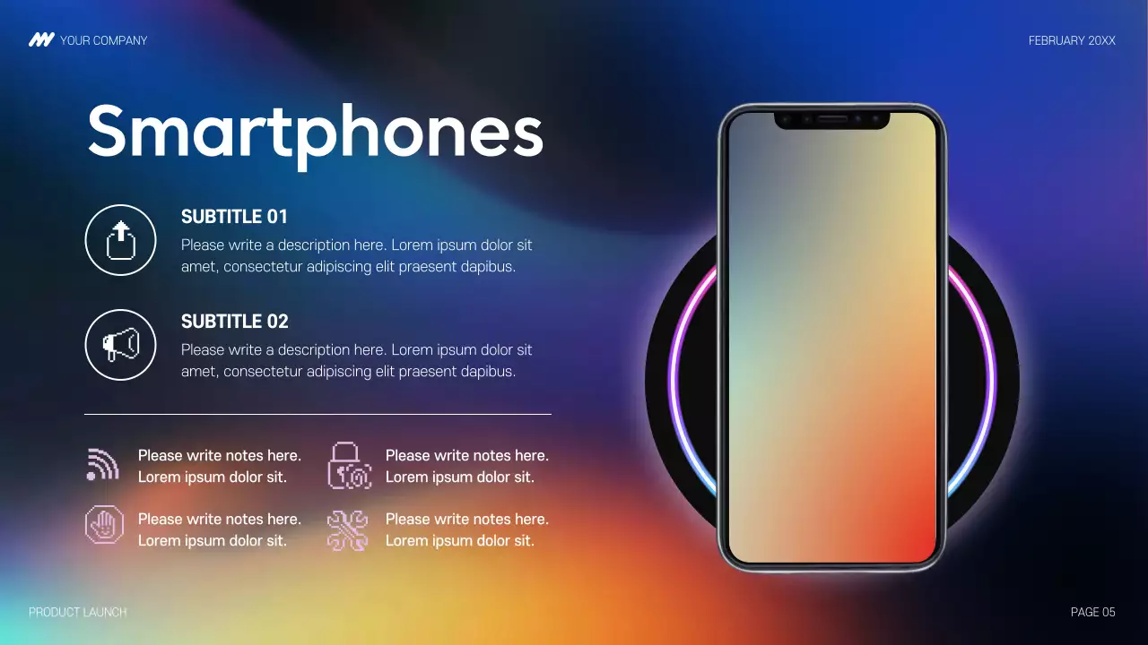 Colorful Modern Product Launch Presentation