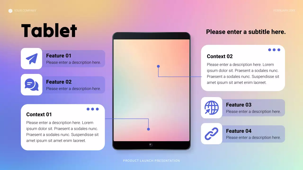 Blue Modern Product Launch Presentation