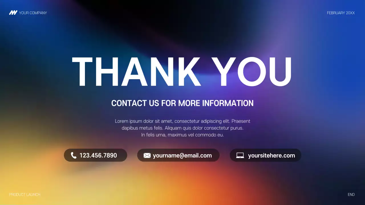 Colorful Modern Product Launch Presentation