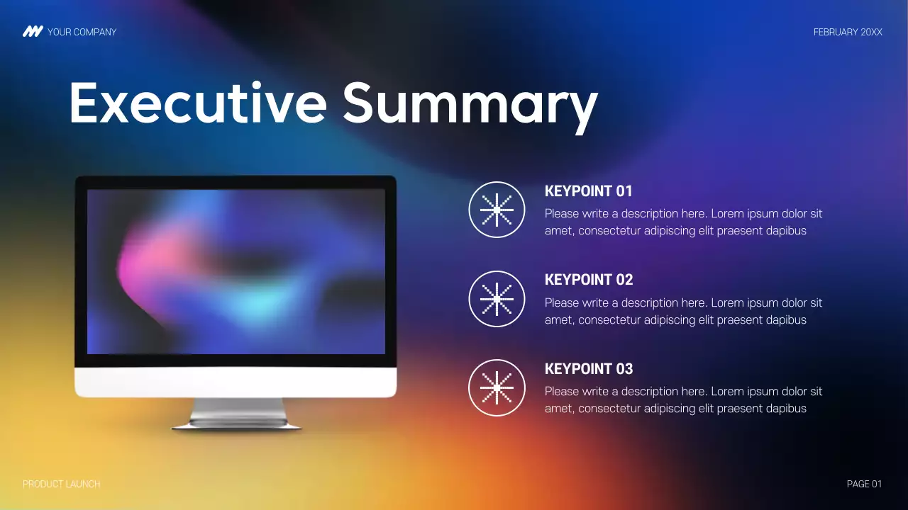 Colorful Modern Product Launch Presentation