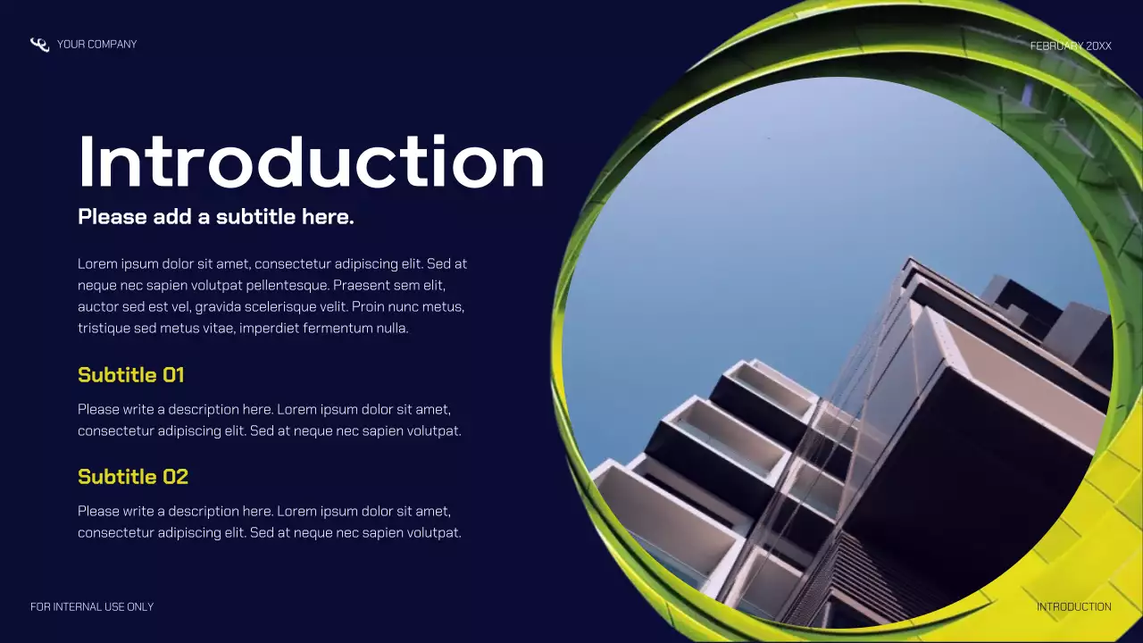 Navy Modern Startup Pitch Promotion Presentation