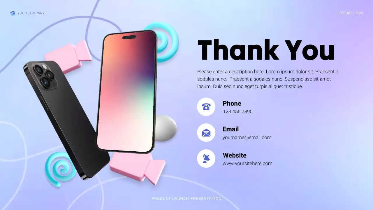 Blue Modern Product Launch Presentation