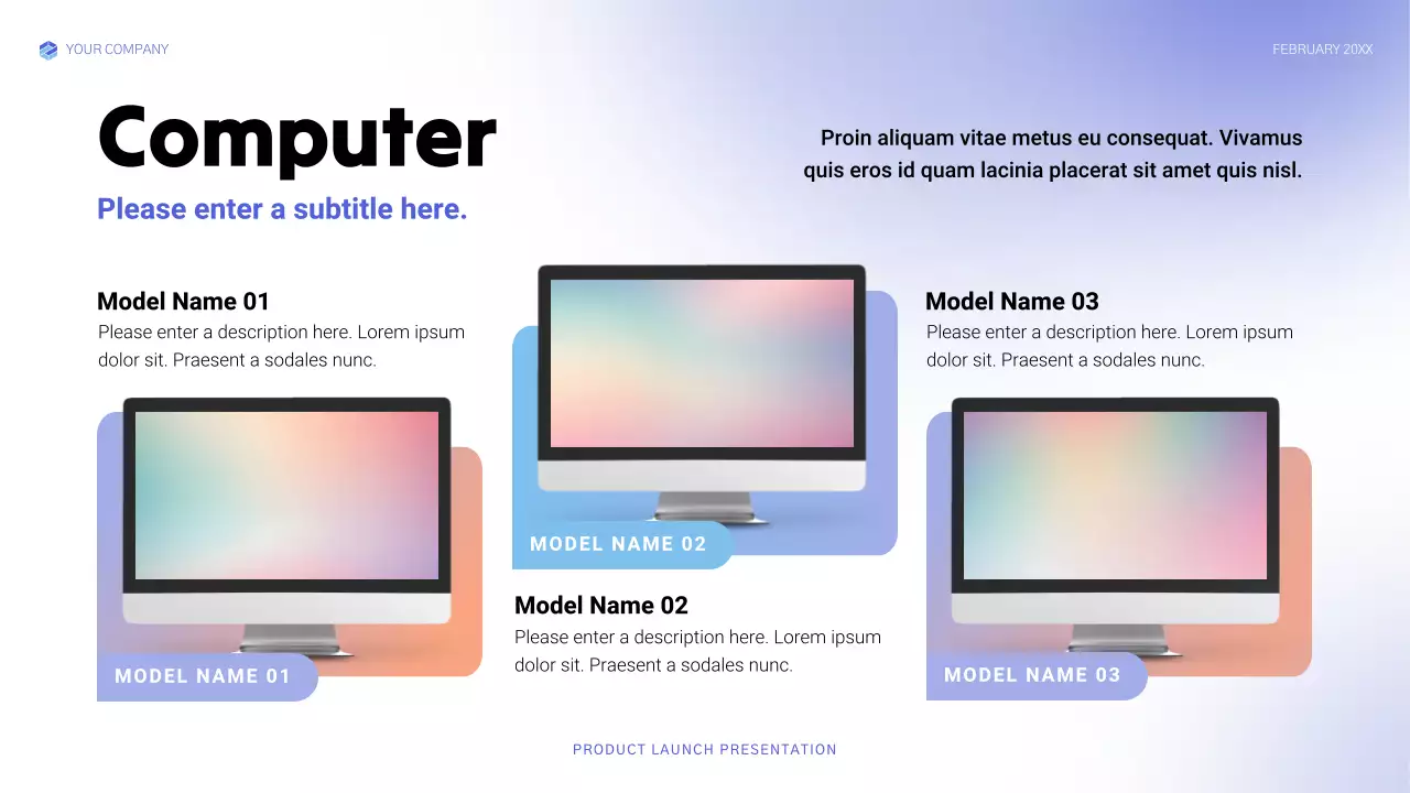 Blue Modern Product Launch Presentation