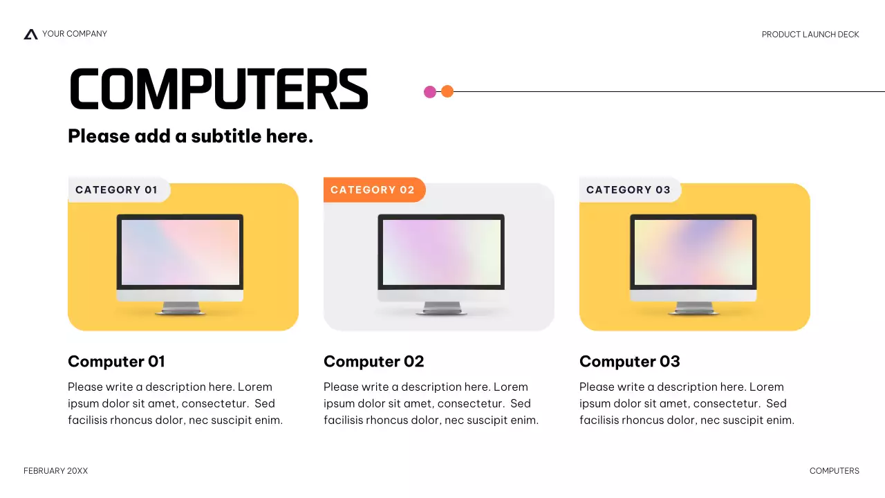 Navy Modern Product Launch Presentation