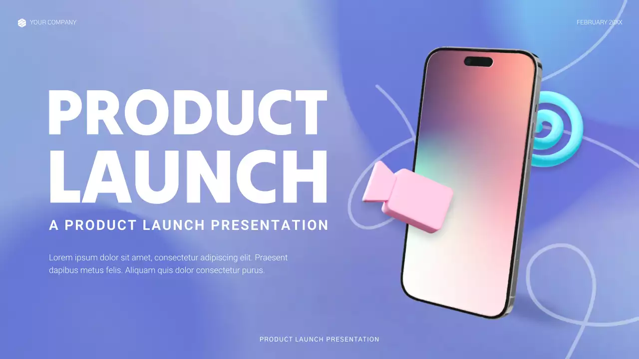 Blue Modern Product Launch Presentation