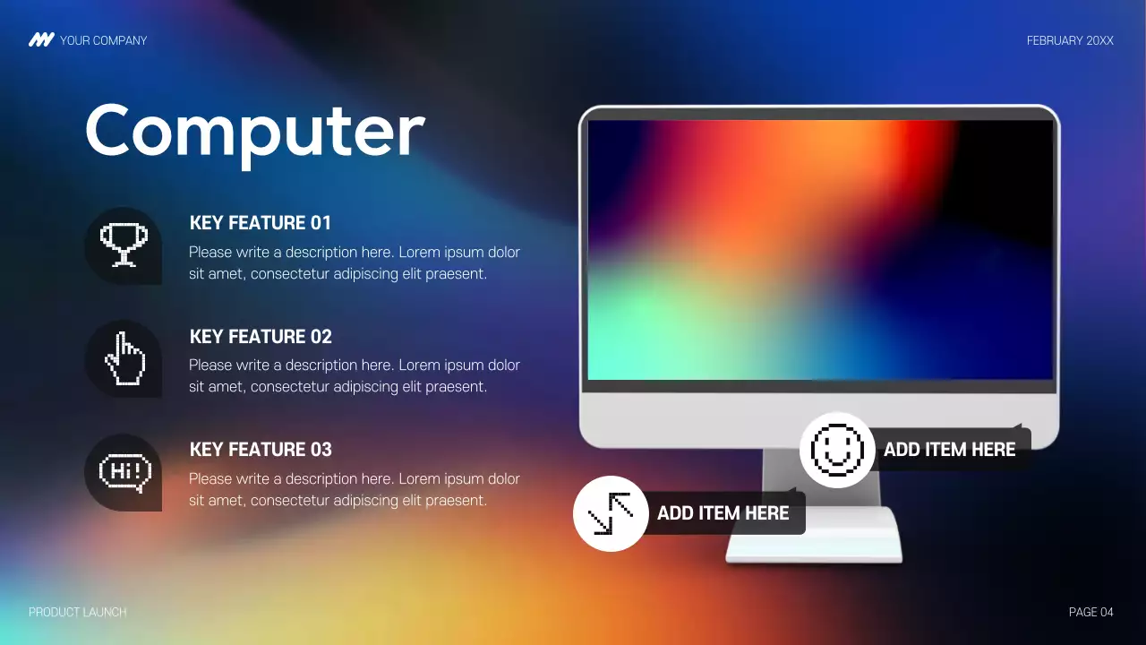 Colorful Modern Product Launch Presentation