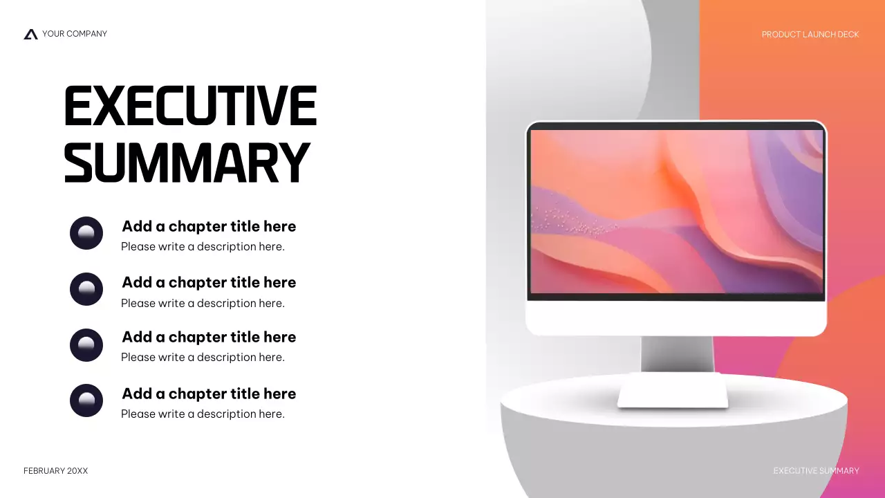 Navy Modern Product Launch Presentation