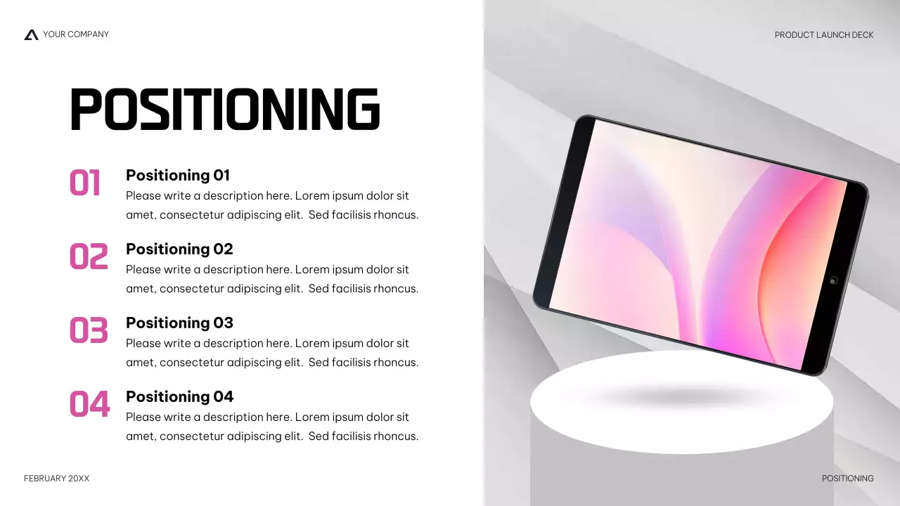 Navy Modern Product Launch Presentation