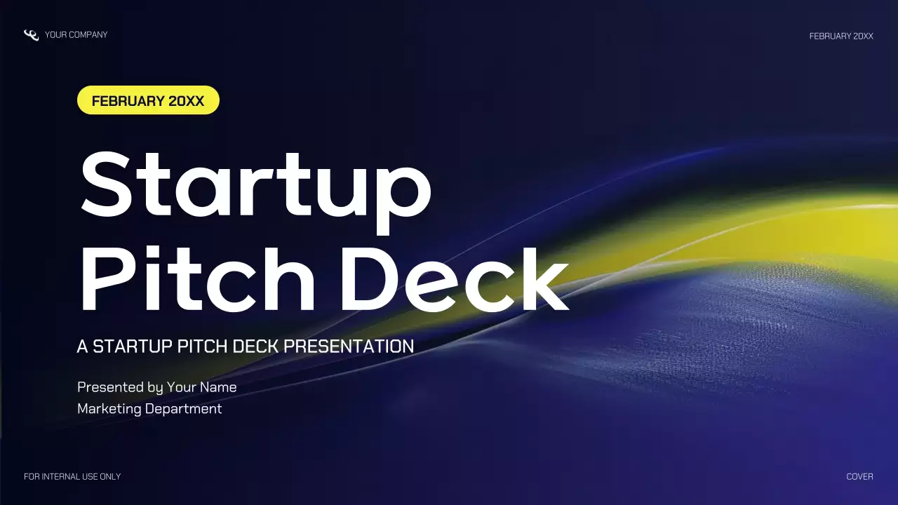 Navy Modern Startup Pitch Promotion Presentation