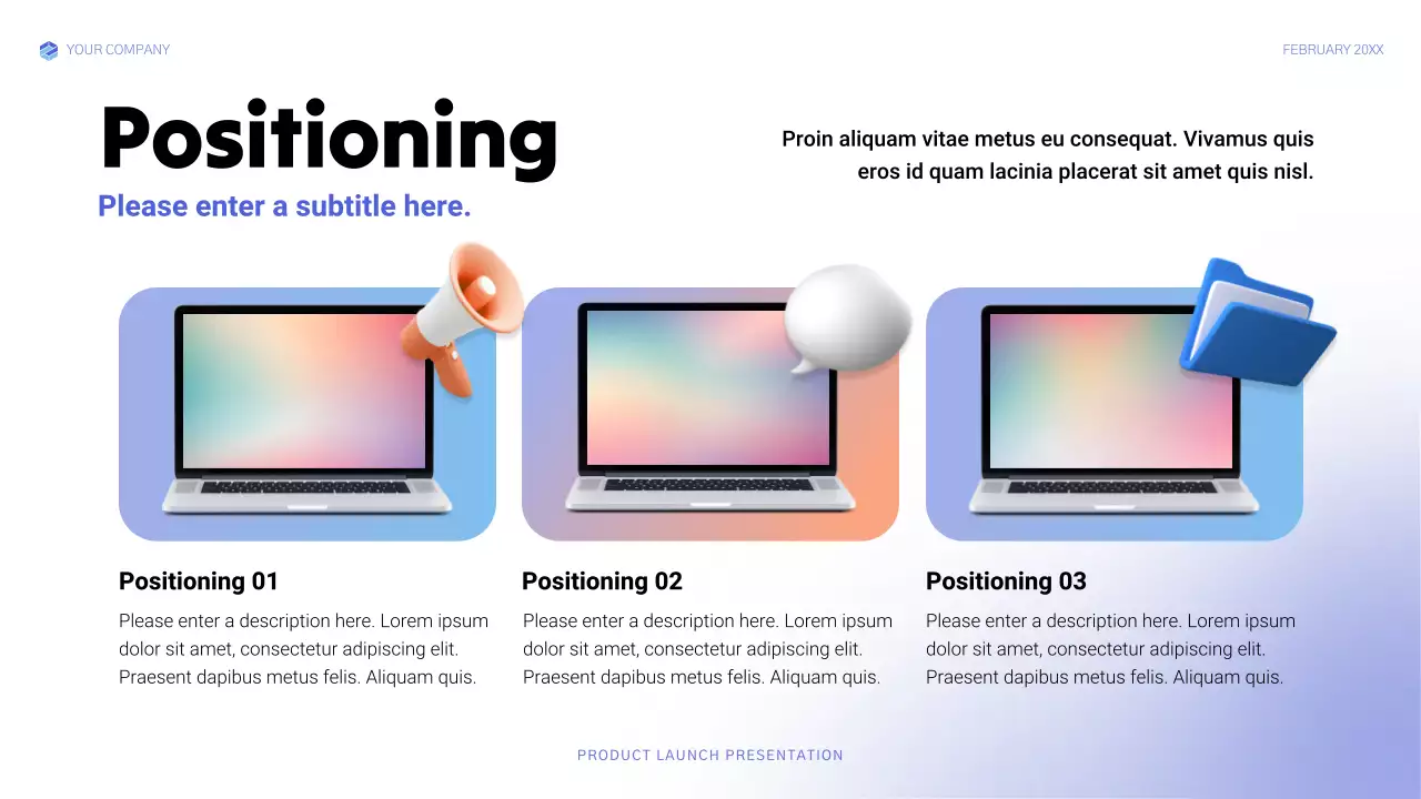 Blue Modern Product Launch Presentation