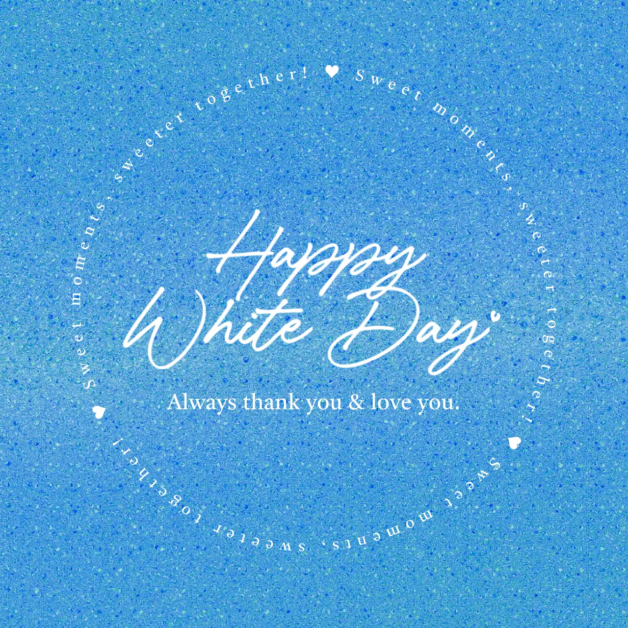 水色手書き風ホワイトデーステッカー