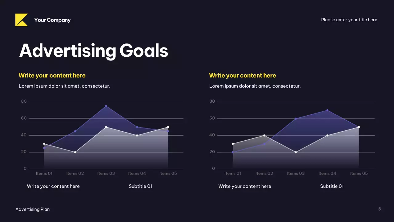 Black Modern Advertising Plan Presentation