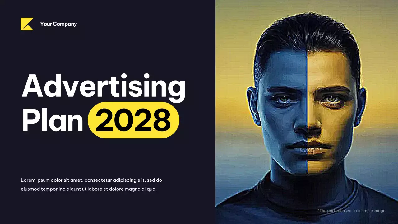 Black Modern Advertising Plan Presentation