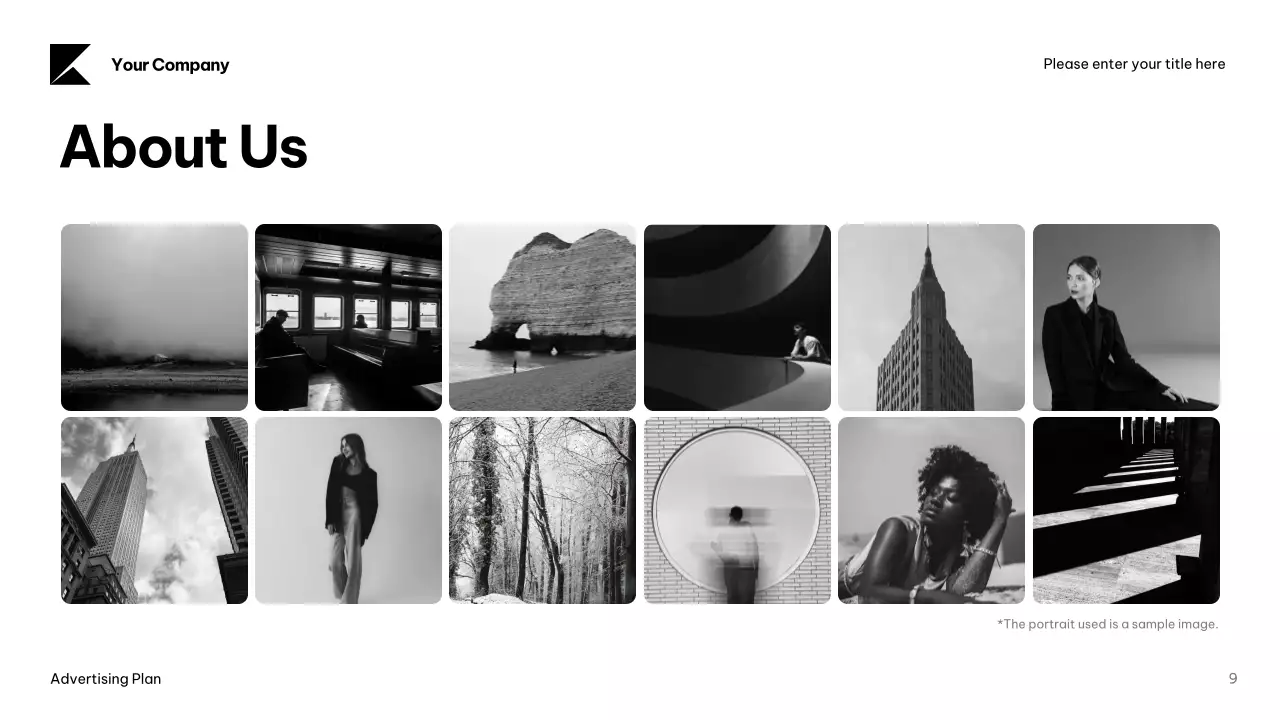 Black Modern Advertising Plan Presentation