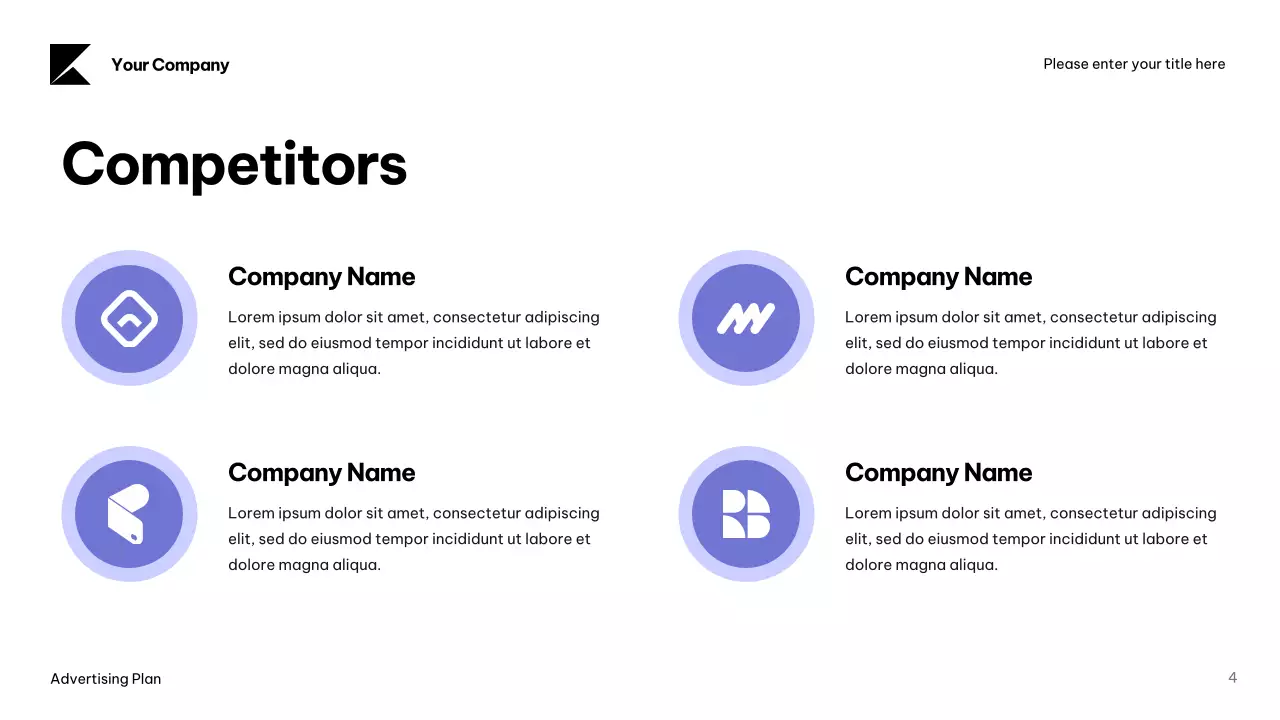 Black Modern Advertising Plan Presentation