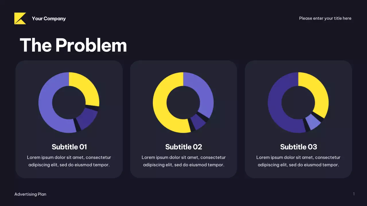 Black Modern Advertising Plan Presentation