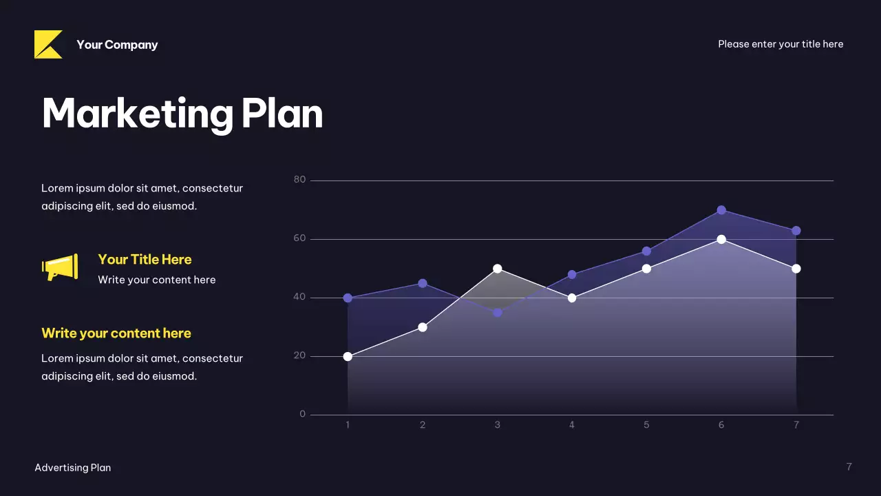 Black Modern Advertising Plan Presentation