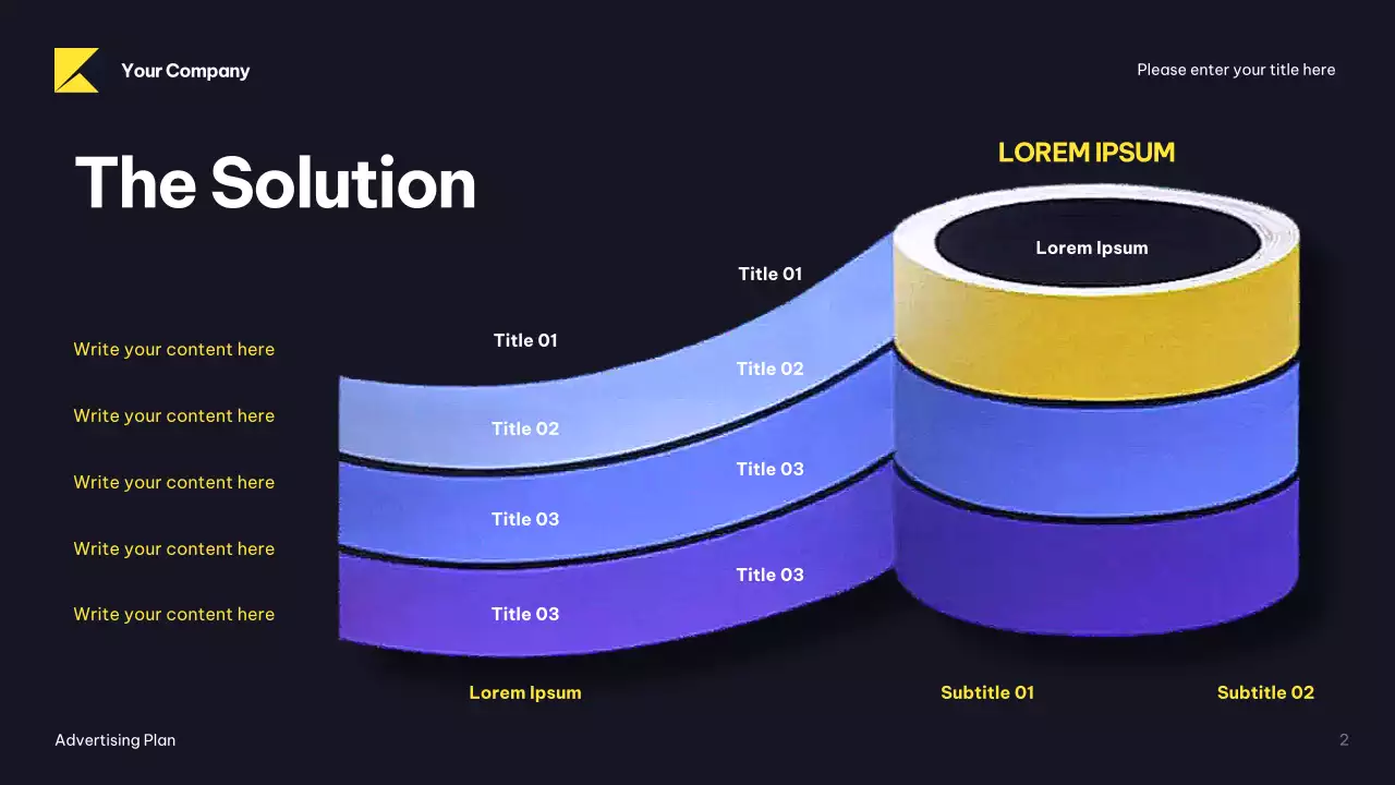 Black Modern Advertising Plan Presentation