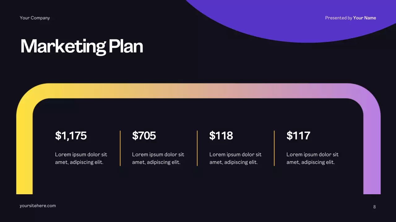 Black Modern Advertising Plan Presentation
