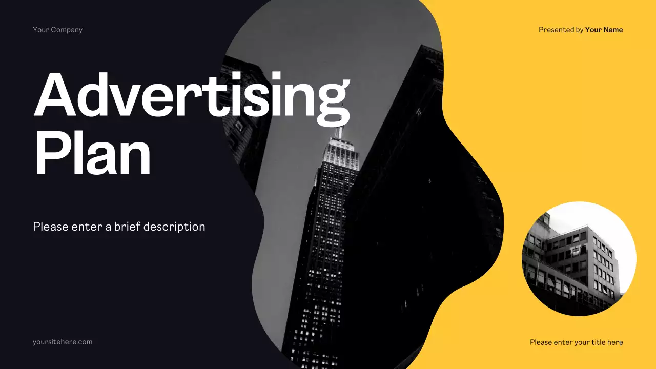 Black Modern Advertising Plan Presentation
