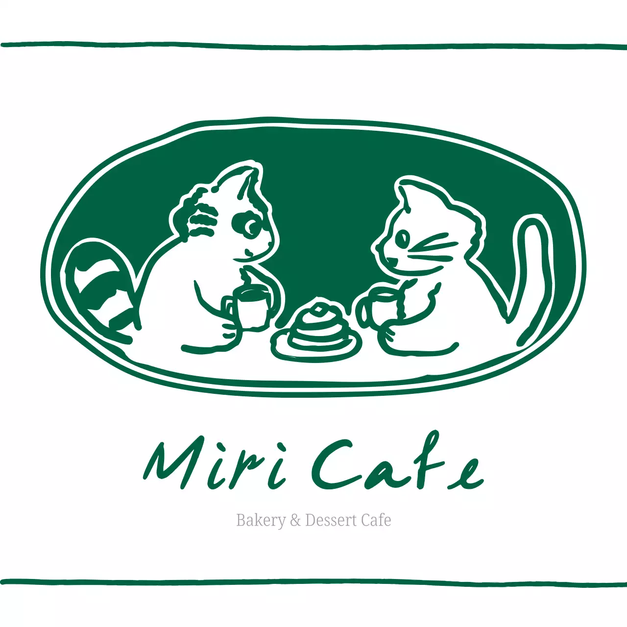 緑 シンプル カフェ カップ