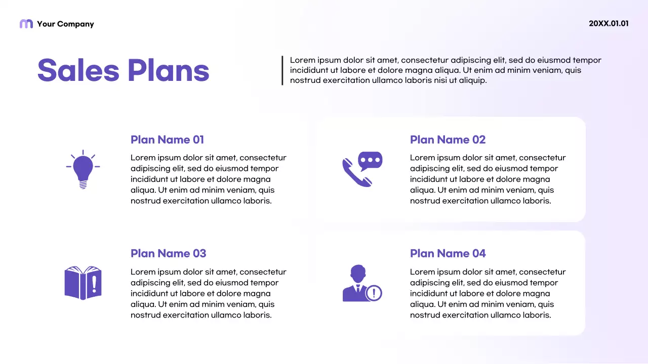 Purple Modern Social Media Sales Presentation