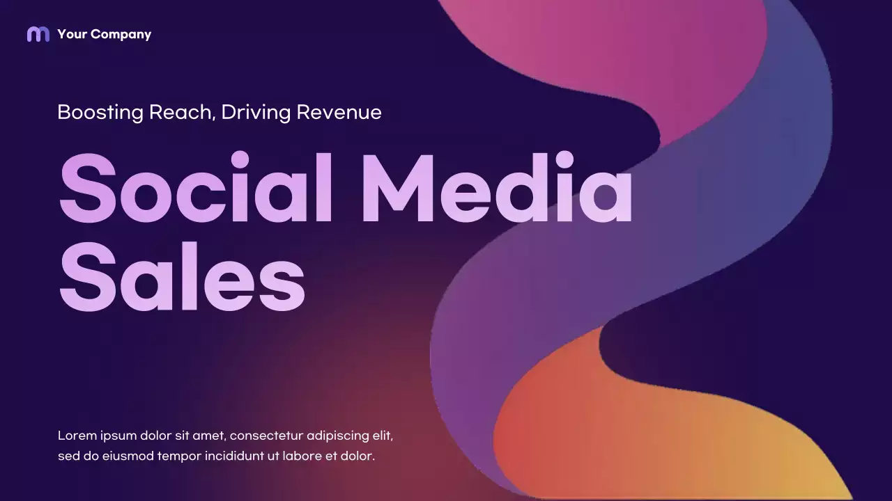 Purple Modern Social Media Sales Presentation