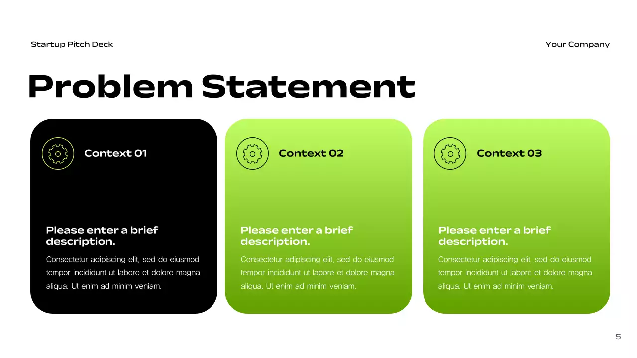 Black Modern Startup Pitch Presentation