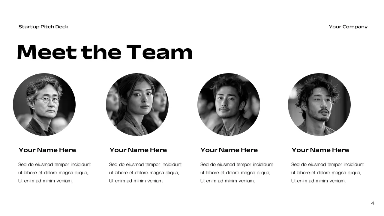 Black Modern Startup Pitch Presentation