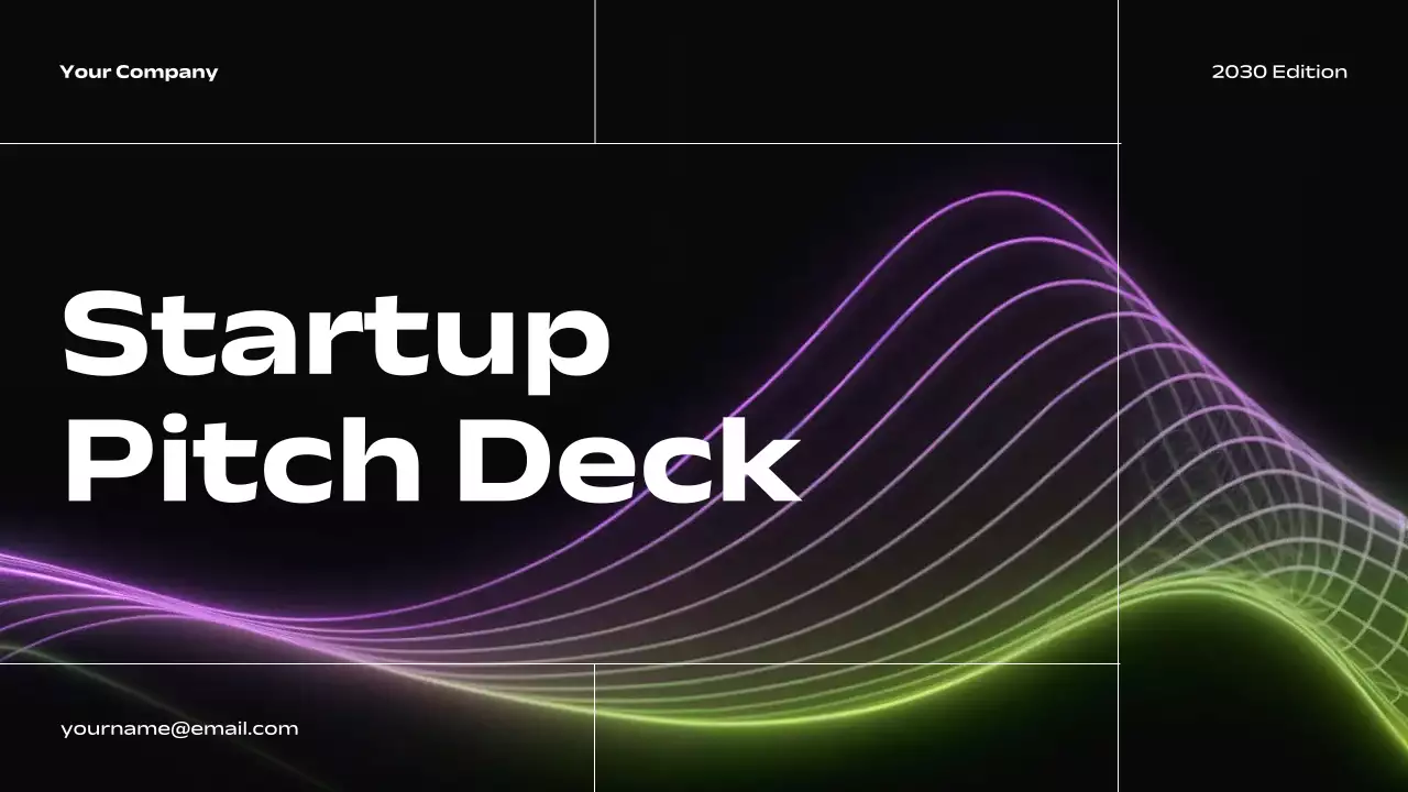 Black Modern Startup Pitch Presentation