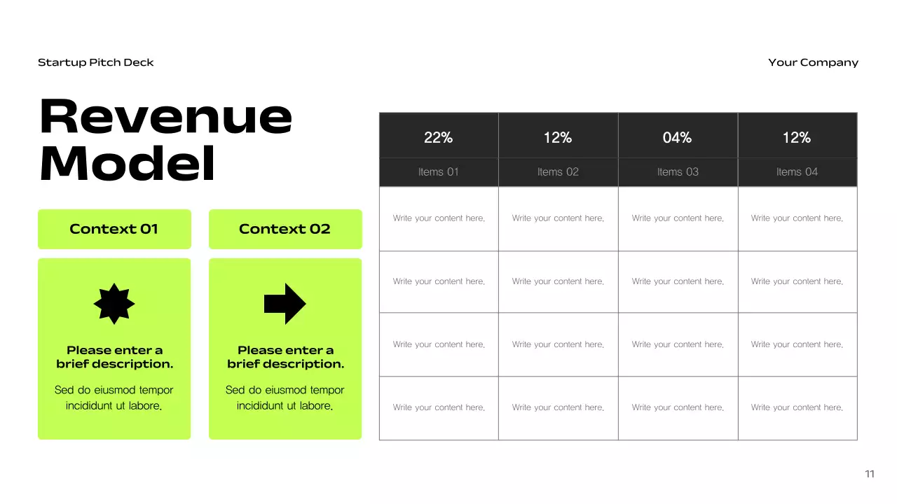 Black Modern Startup Pitch Presentation