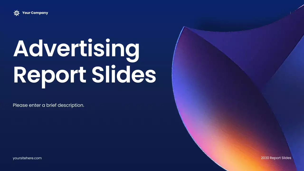 Blue Modern Advertising Report Presentation