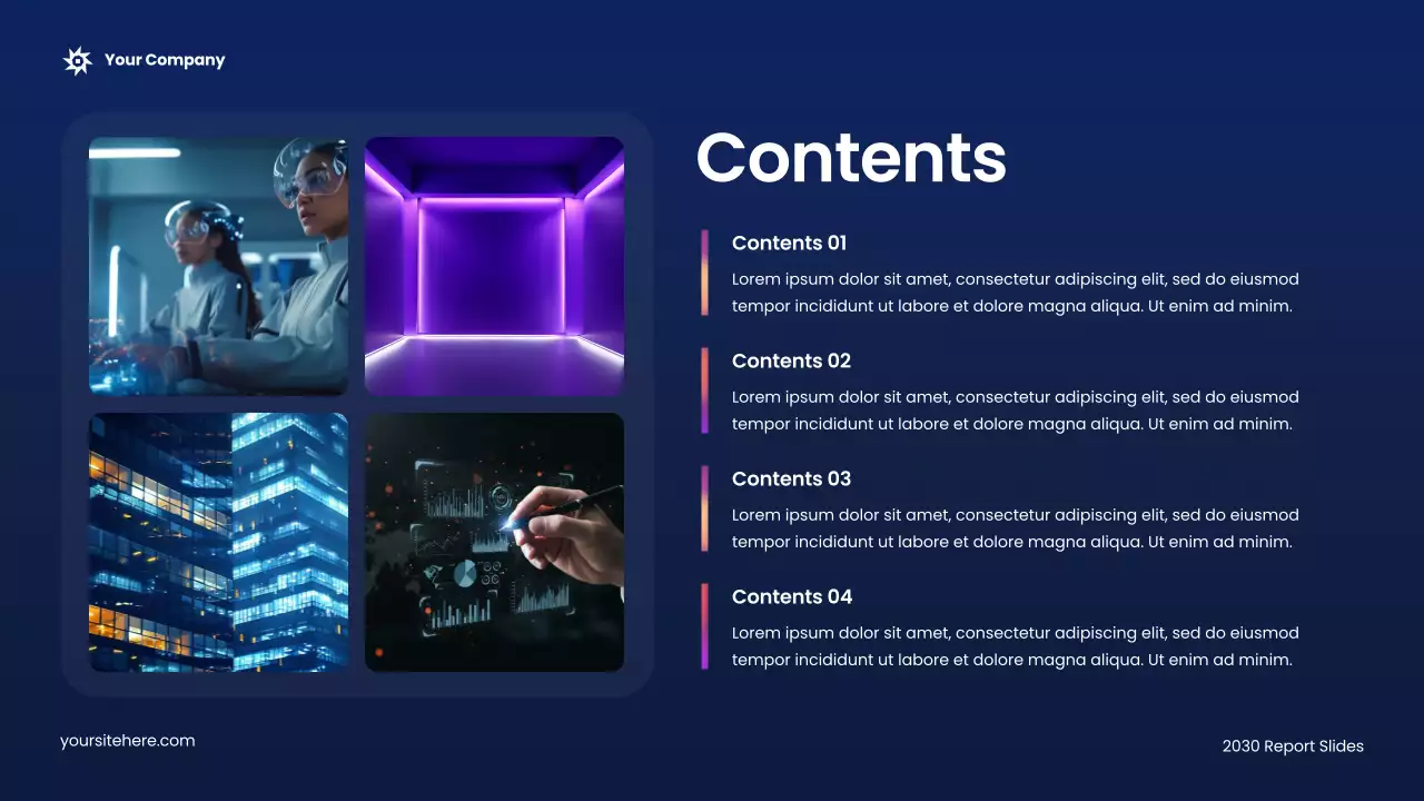 Blue Modern Advertising Report Presentation