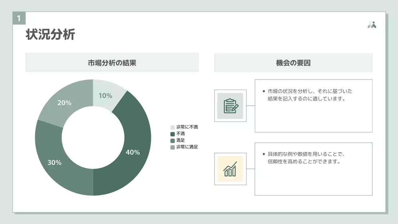 緑 シンプル キャンペーン 企画書 プレゼンテーション
