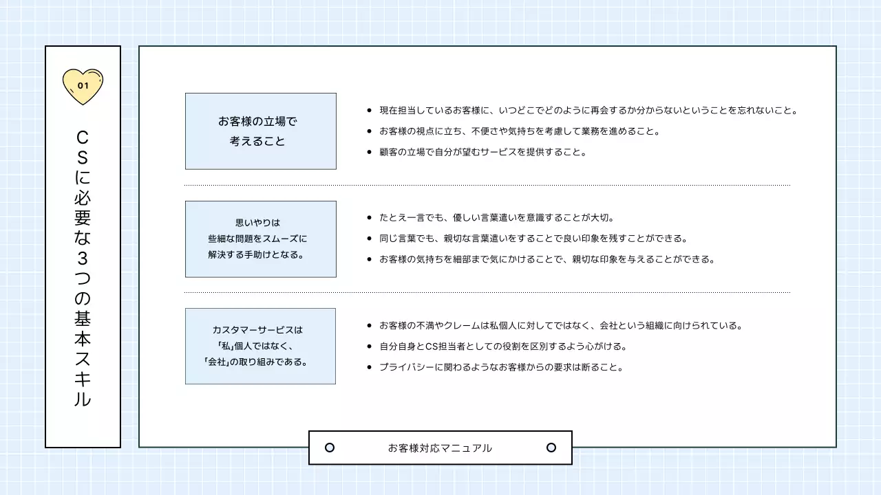 青 シンプル マニュアル ドキュメント プレゼンテーション