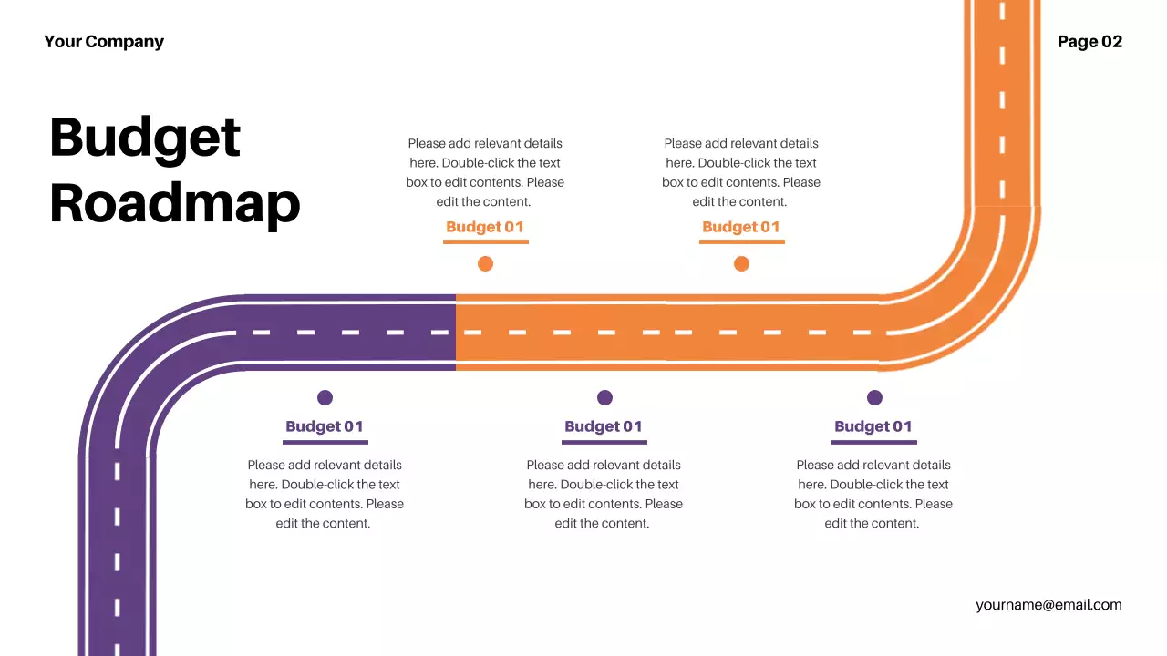 Purple Modern Budget Review Presentation