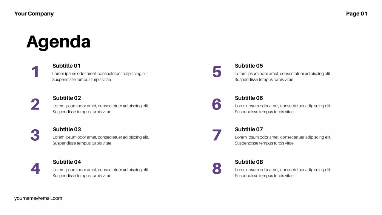 Purple Modern Budget Review Presentation